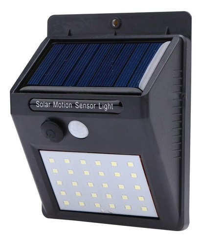 Luminaria Solar Jardim Parede Led Sensor Movimento