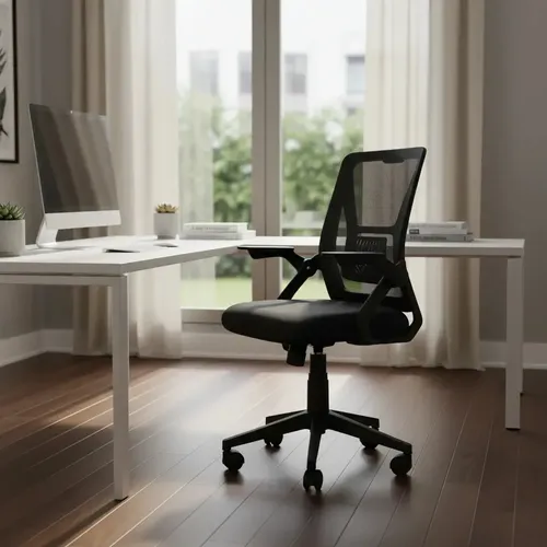 Cadeira de Escritório Presidente Ergonômica Valencia Diretor Executiva com Apoio de Braço, Suporte Lombar e Malha Respirável LuvinCo