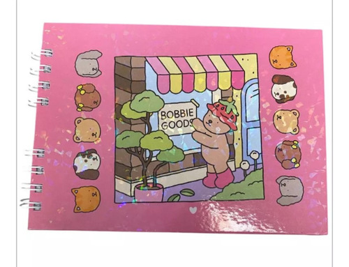 Livro De Colorir Bobbie Goods Capa Dura 50 Páginas De Desenhos Em Folha A5 180 Gr - Boobie Goods