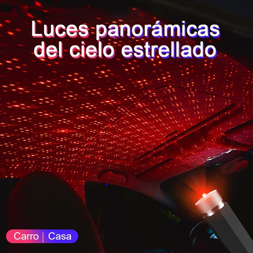 Imagen 3 de 10 de Proyector De Estrellas Luz Nocturna Portátil Usb Para El Int