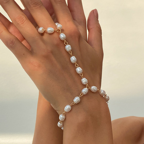 1 Par De Elegantes Pulseras Con Forma De Dedo Con Forma De C