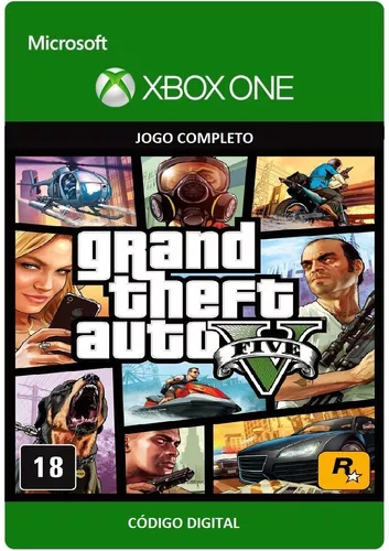 Grand Theft Auto V - GTA 5 Xbox One - Código de Resgate 25 Dígitos