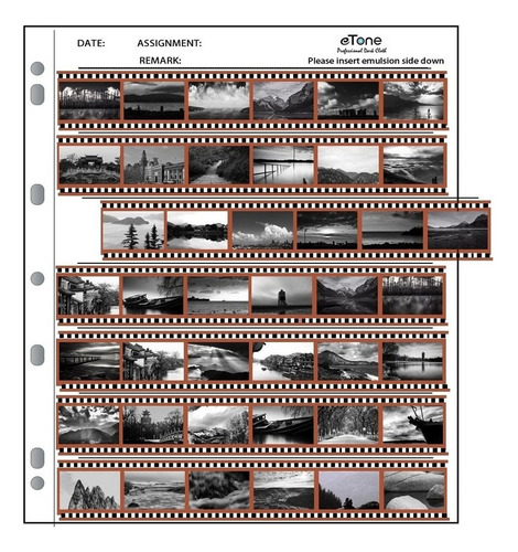 . . 50 Folhas Negativas Sem Ácido Para Filme Formato 135