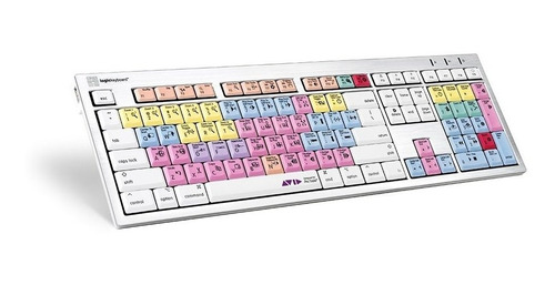 Teclado Logickeyboard Compatible Con Mac Os -blanco