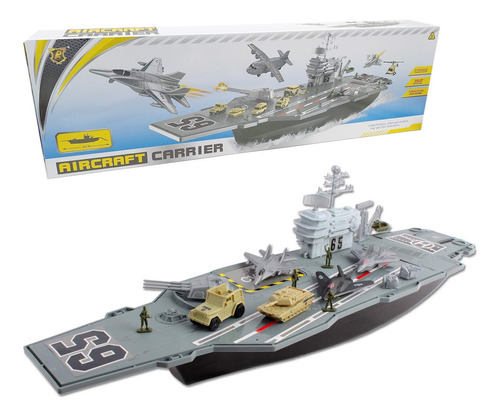 Barco Naval Porta Aviones Militar Maqueta Fuerzas Navales 