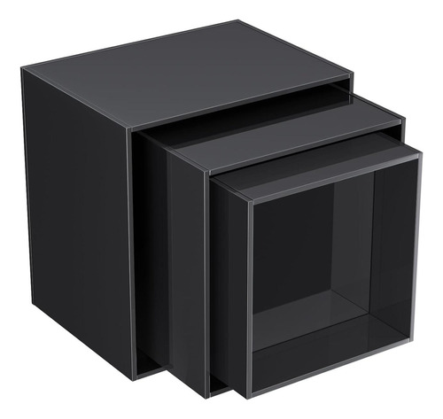 3 Elevadores De Buffet, Estante De Exhibición Negro