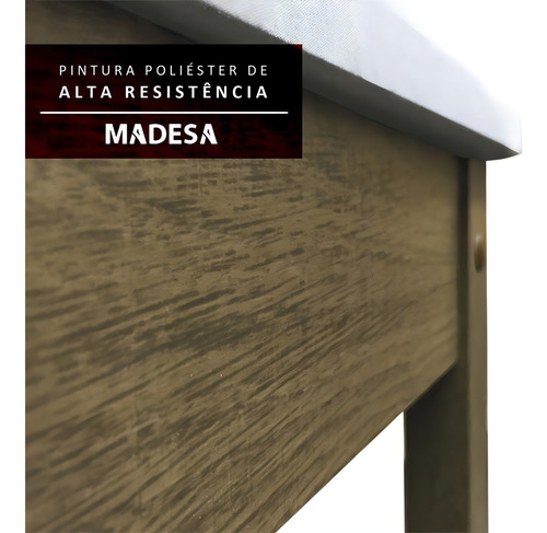 Juego de Comedor con Mesa y 6 Sillas Madesa Luciana Color Marrón/Negro/Imperial 05