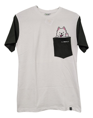 Camiseta. Tshirt Estampado Perrito Samoyedo.