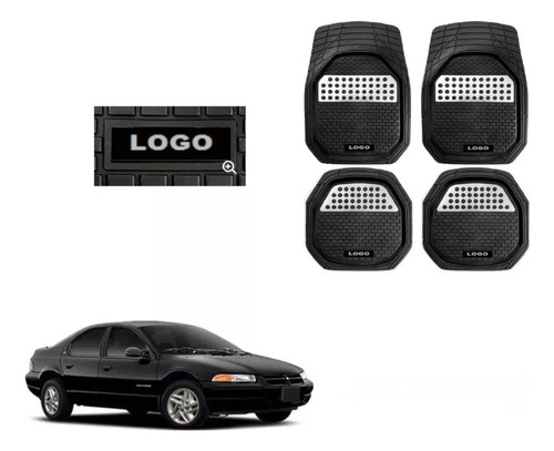 Tapetes 4pz Bandeja 3d Logo Dodge Stratus 1996 - 1999 2000