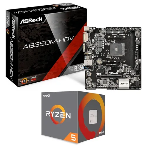 Combo Actualizacion Amd Ryzen 5 2600 + Asrock A320m - Hdv
