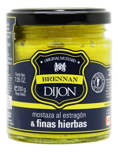 Mostaza De Dijon Brennan Crema Estragón  X 200gr.