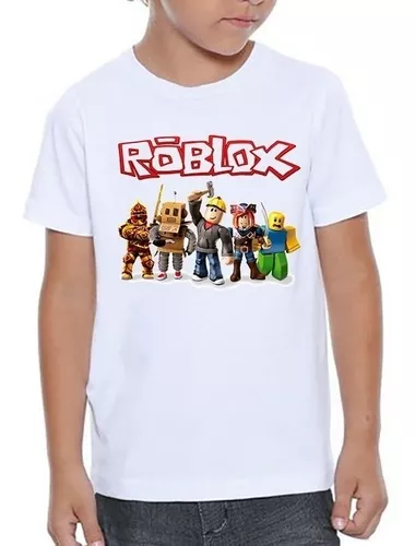 Camiseta Roblox Infantil Juvenil Camisa Game Jogo Skins Personagens Turma  Festa Crianças Preto, Roupa Infantil para Menino Nunca Usado 83706518