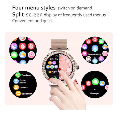 Relógio Fitness Tracker Watch, Relógio De Fitness Feminino C