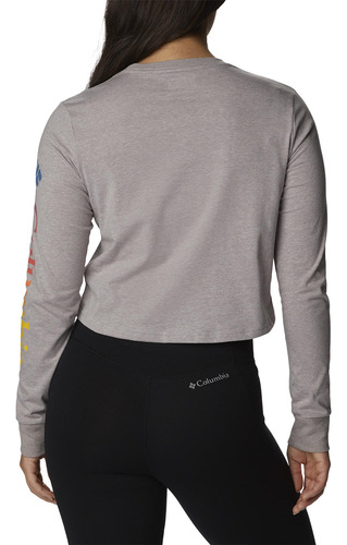 Polera Manga Larga Mujer North Cascades Gris Columbia