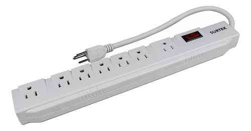Multicontacto Electrico 127v 8 Entradas Aterrizadas Barra