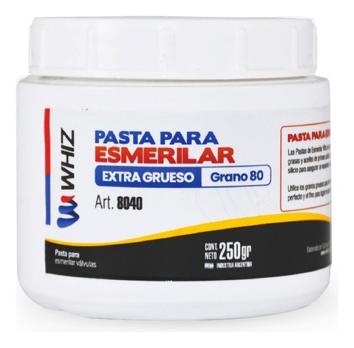 Pasta De Esmerilar Extra Gruesa - Grano 80 - Pote X 250 Gr