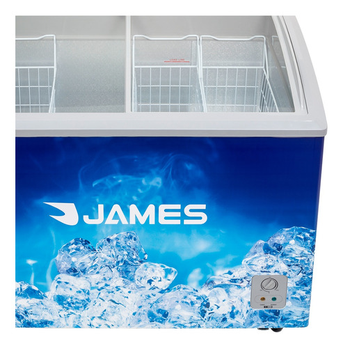 Freezer Comercial Horizontal James Fhc 330 Tapas Vidrio 223l
