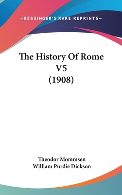 Libro The History Of Rome V5 (1908) - Mommsen, Theodor