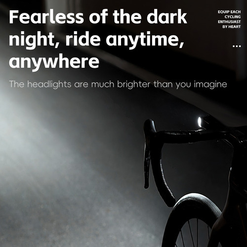 Luz De Bicicleta Tipo C, Linterna Frontal Recargable