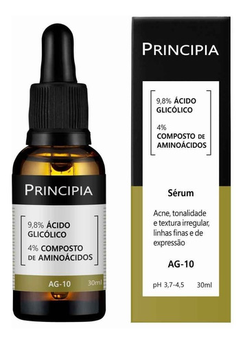 Sérum Renovador Principia 9,8% Ácido Glicólico + Aminoácidos Tipo de pele Todos