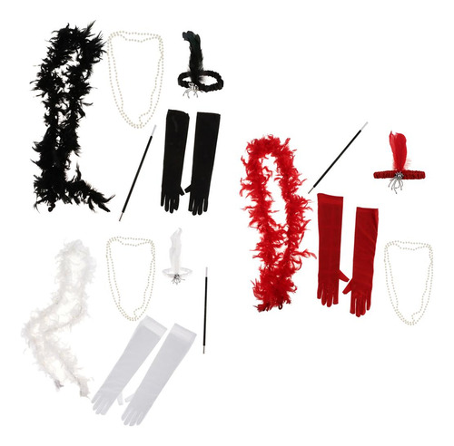 Conjunto De 5 Accesorios Boa Diadema De Para Antigua