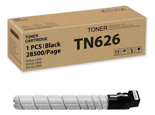 Cartucho De Tóner Negro Compatible Tn626 Tn-626 (acv) De R.