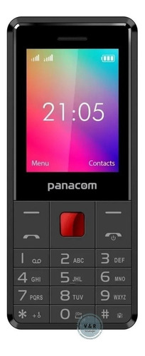 Panacom MP-1112 Dual SIM 128 MB  black y red edge 64 MB RAM