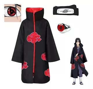 Capa Akatsuki Traje Cosplay Itachi Conjunto