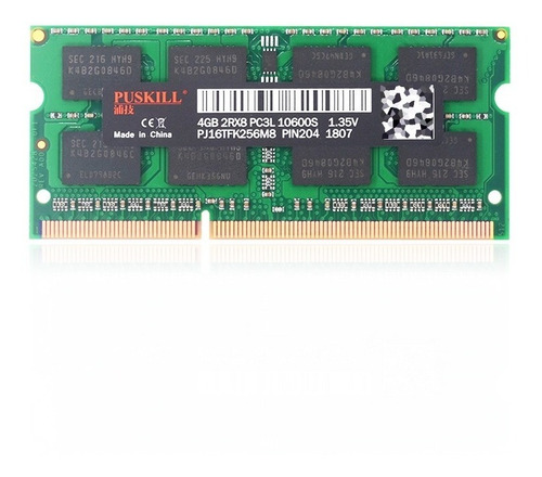 Imagen 2 de 5 de Memoria Ram Ddr3 4gb Laptop 4gb 2rx8 Pc3l 10600s 1.35v