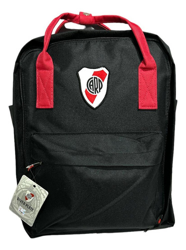 Mochila Argentina Campeon Del Mundo 3 Tres Estrellas Unicas Color Negro Diseño De La Tela River Plate