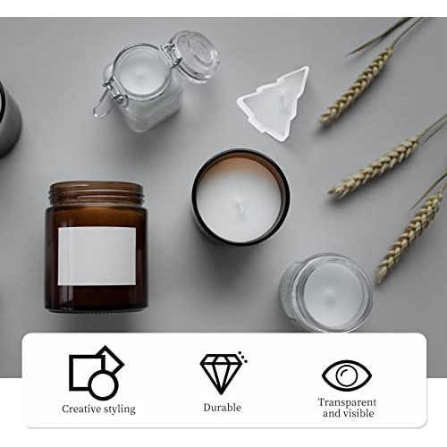 20 Piezas De Tazas De Velas De Plástico Transparente P...