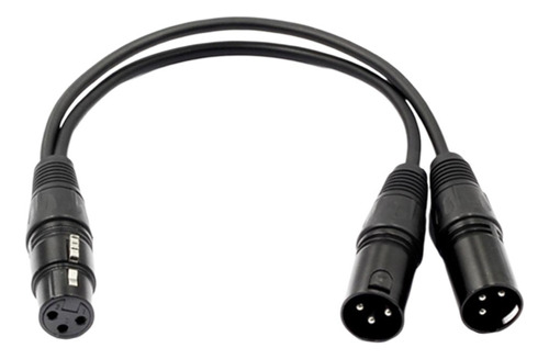 Hembra A 2 Dual Xlr Macho Audio Profesional Splitter Y Cable