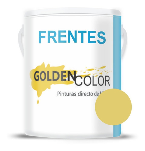 Pintura Látex Impermeabilizante Frentes Goldencolor 10lts Color Maiz