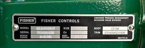 New Fisher 32.24588svf / Dvc2000 Fieldvue Pneumatic Actu Bbz