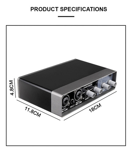 Tarjeta De Sonido Profesional, Mezclador De Audio, Monitoreo
