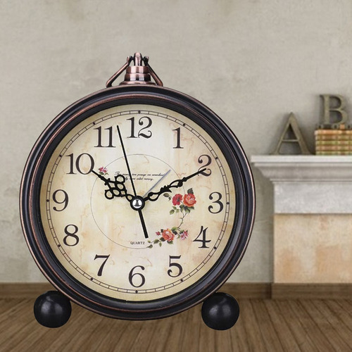 Reloj Despertador Style Vintage Silencioso Antiguo Retro De