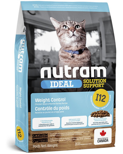 Alimento Para Gatos Obesos Nutram I12 Weight Control 5.4kg