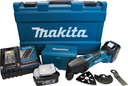 Ferramenta Multicortadora Sem Fio Dtm50rfex1 Makita Kit Cor Azul 110v/220v