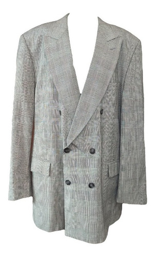 Saco Vintage Principe De Gales Gris - Saco Gales