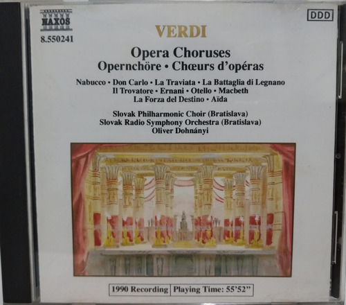 Varios Artistas - Opera Choruses Opernchöre Chrs D'opéras