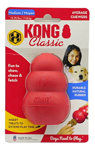 Kong Classic Medium - Brinquedo Para Cães