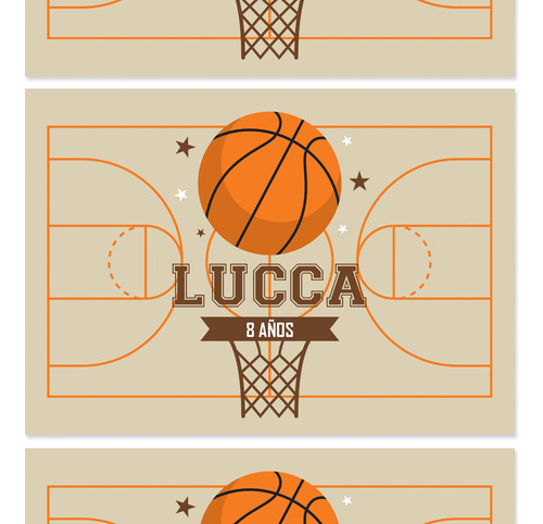 Kit Imprimible Basket Basquet Basketball Candy Bar