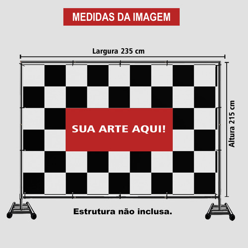 Painel Banner Festa Backdrop Eventos 215 X 235 Com Ilhos