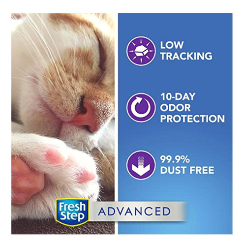 Fresh Step Advanced Clean Paws Clumping Cat Litter, Low