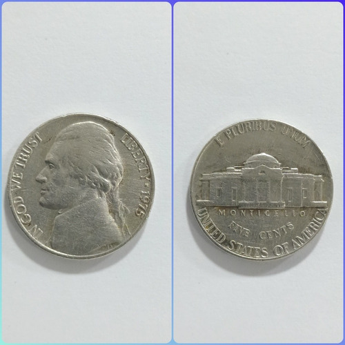 Moneda  De Colección Five Cents 1975 Usa