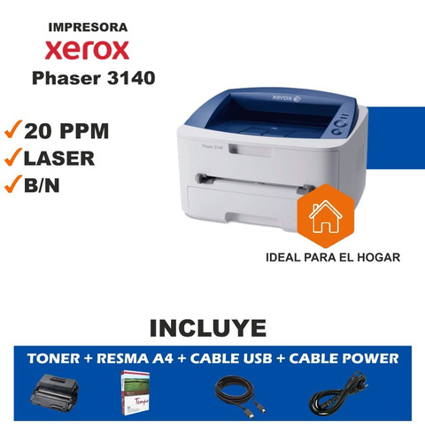 Impresora Xerox Ideal Para La Casa Con Toner E/gratis