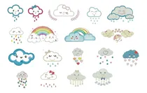 Comprar Diseños Matrices P\u002F Maquinas De Bordado Nubes Nube Pes Jef