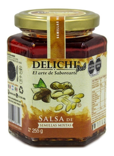 1 Salsa Semillas Mixtas Ligero Picor, Delichi