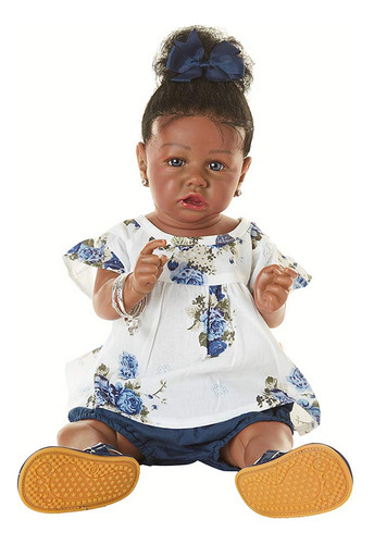 Hoomai Reborn Baby Black Dolls Afroamericana Viginata Silico