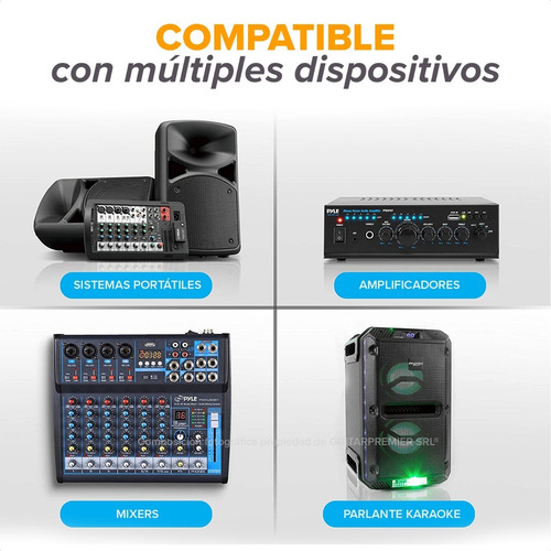 Combo 2 Microfonos Inalambricos + 2 Pie + 2 Pipetas + Cable